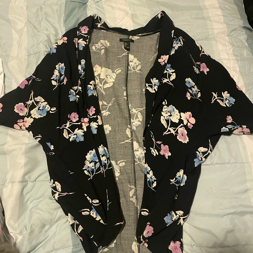 forever 21 shawl kimono